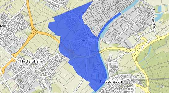 Bodenrichtwertkarte Frankfurt am Main Sindlingen